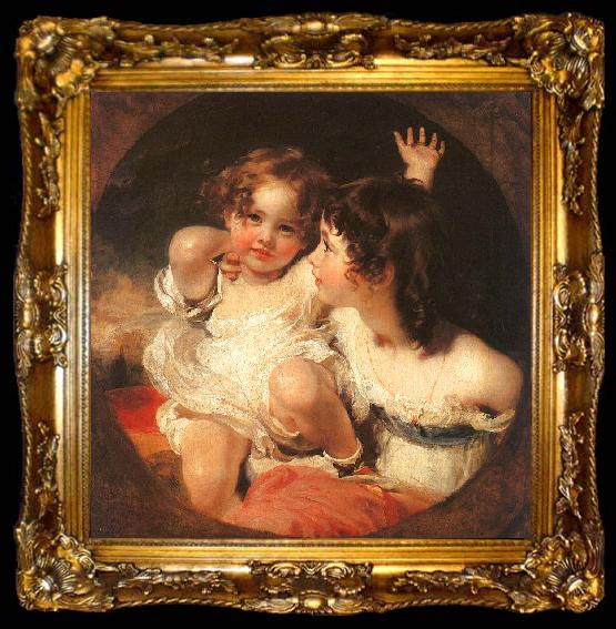 framed   Sir Thomas Lawrence The Calmady Children, ta009-2